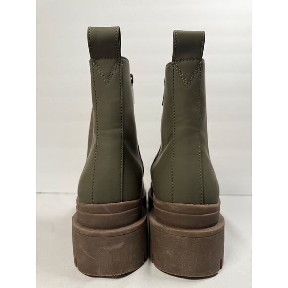 Vionic Olive Ankle Boots with Brown Sole - Picture 6 of 11